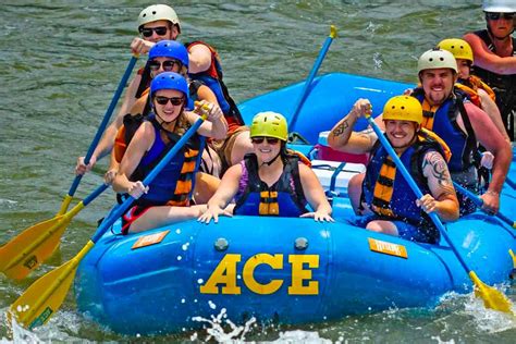 Ace rafting - From the Little General BP Station…. • Turn onto Minden Rd. across from the BP station. • Follow the ACE sign – You are only 2.9 miles away from the ACE Adventure Resort. • At approximately 1.3 miles, veer left onto McKinney Rd. • At 2.1 miles, turn right to stay on Minden Rd. (follow ACE sign – do not go straight onto Rocklick Rd.)